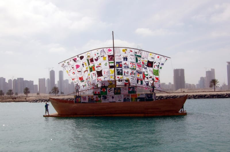 Installation view, 10th Sharjah Biennial, United Arab Emirates, 2011