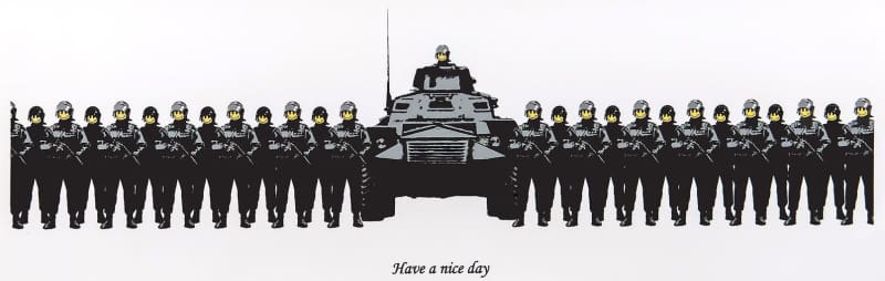 Banksy Have a Nice Day (Unsigned) Screenprint