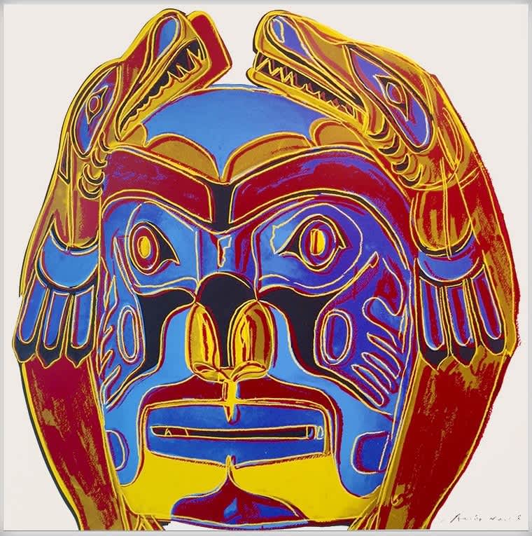 Andy Warhol, Northwest Coast Mask (FS II.380), 1986