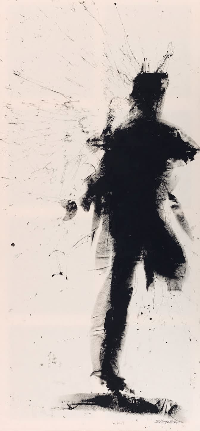 Richard Hambleton, Standing Shadow - Run, 2018