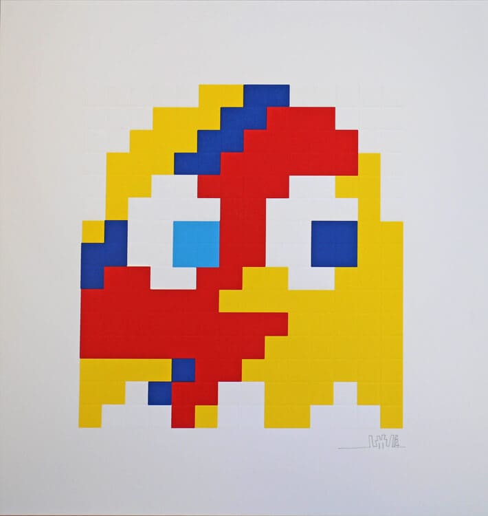 Invader, Aladdin Sane (Yellow), 2014