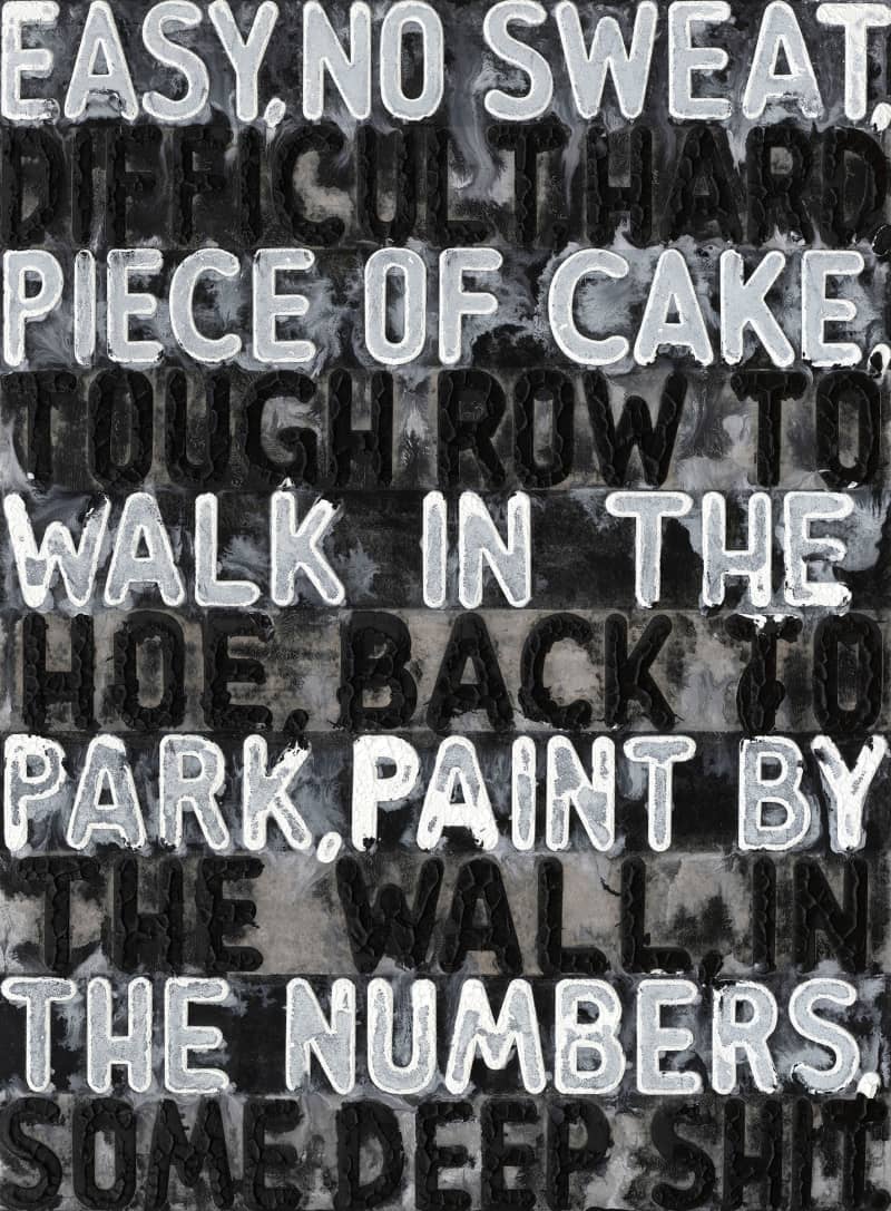 Mel Bochner, Easy / Difficult, 2022