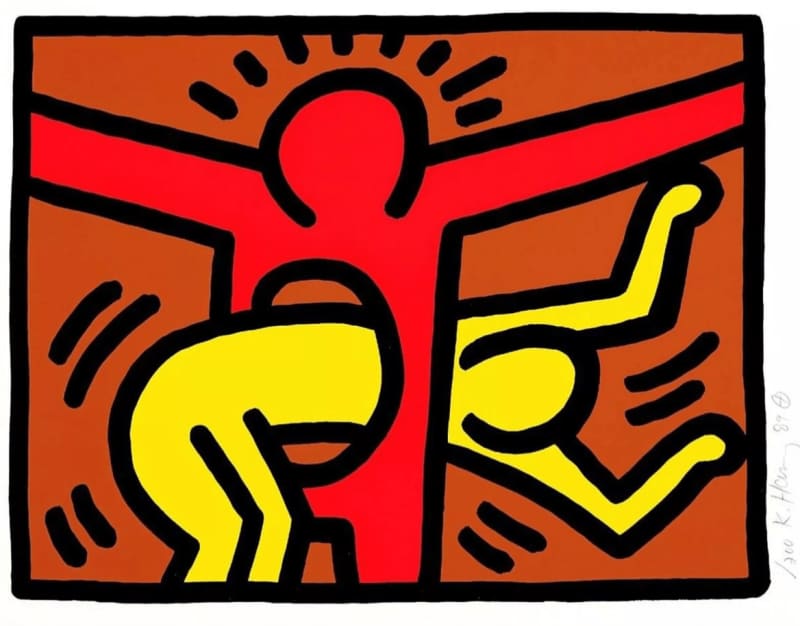 Keith Haring, Pop Shop IV (2), 1989