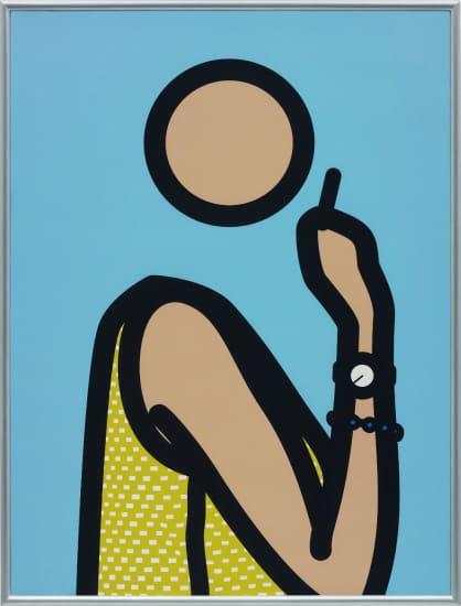 Julian Opie, Ruth with Cigarette 2, 2005