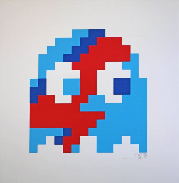 Invader, Aladdin Sane Inky (Blue), 2014