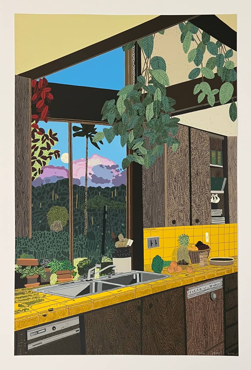 Jonas Wood, Kitchen Interior, 2022