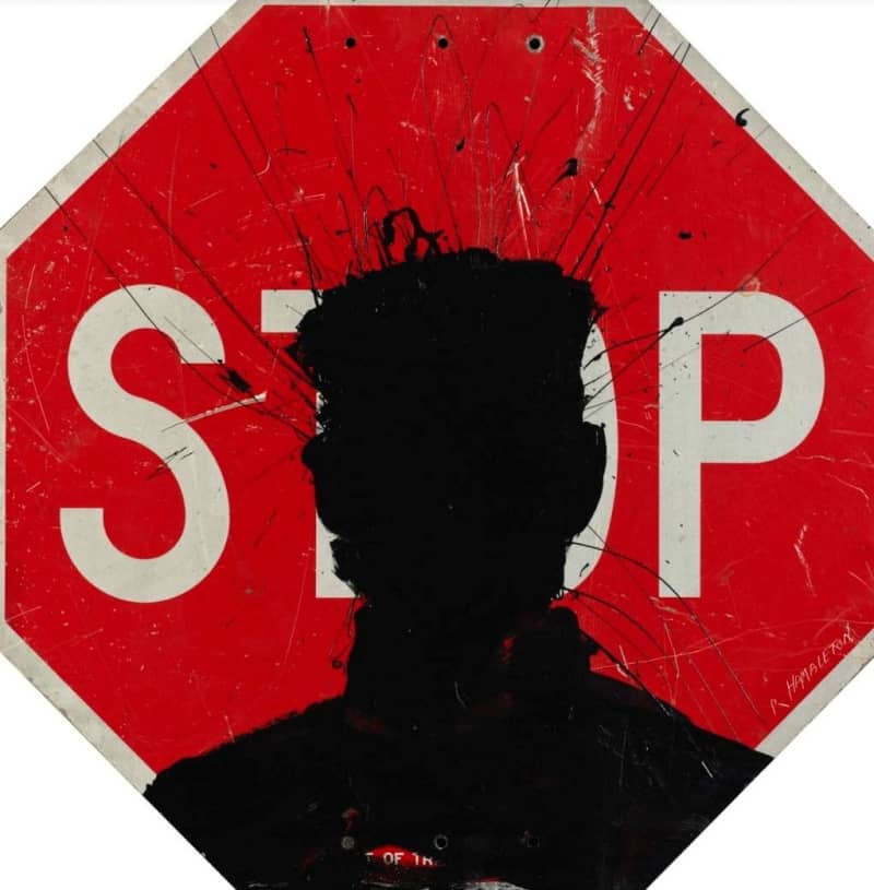 Richard Hambleton, Stop Sign, 2018
