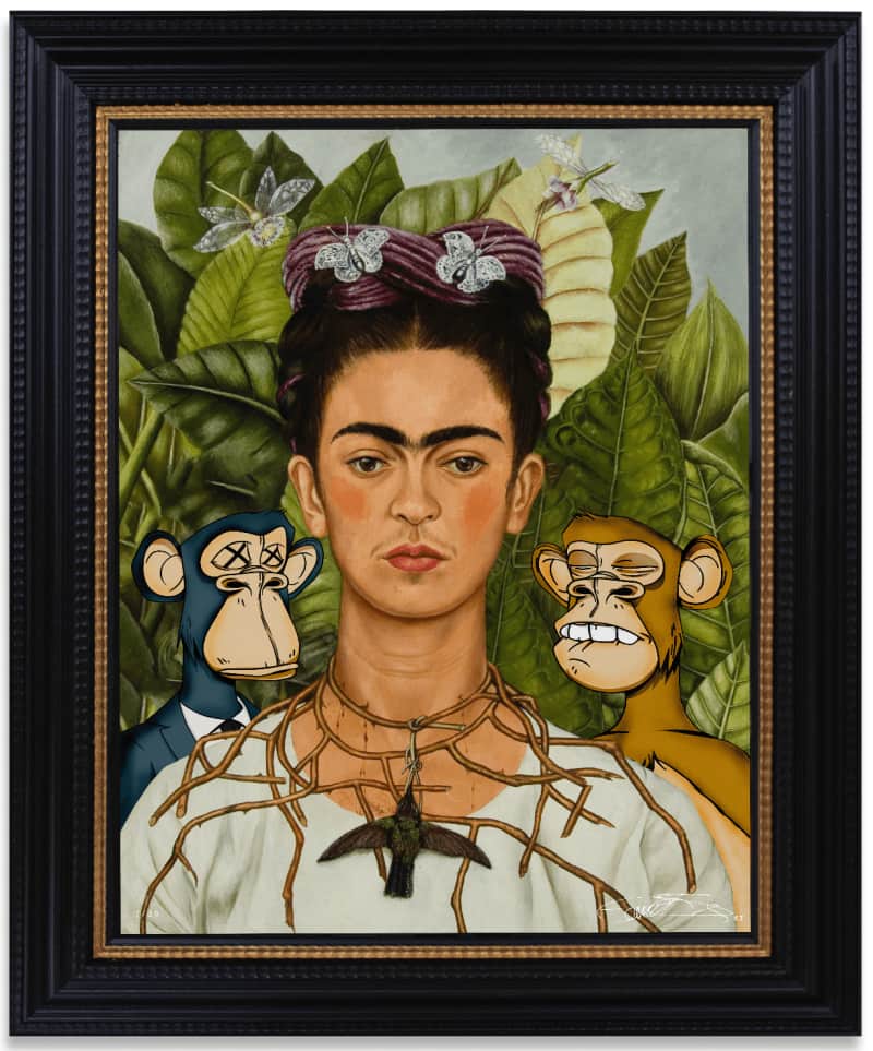 The Connor Brothers, Frida With Bored Apes , 2022