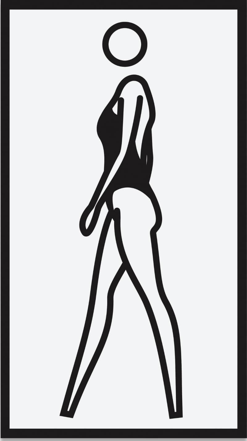 Julian Opie, Monique Walking, 2004