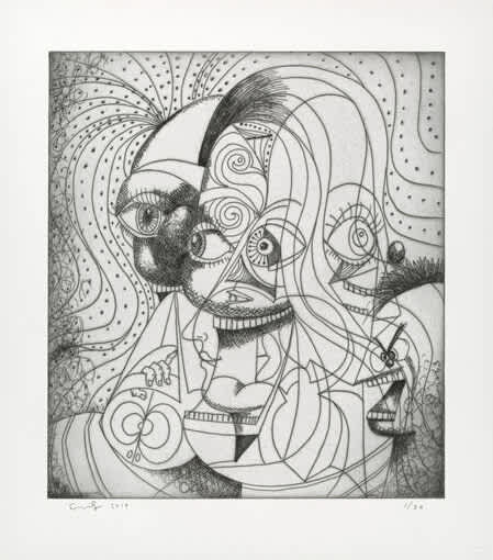 George Condo, The Insane Clown, 2019