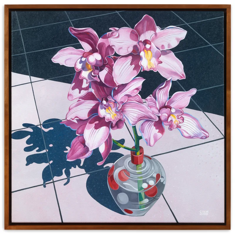 Caroline Coon Orchids in a Glass Vase, 2010