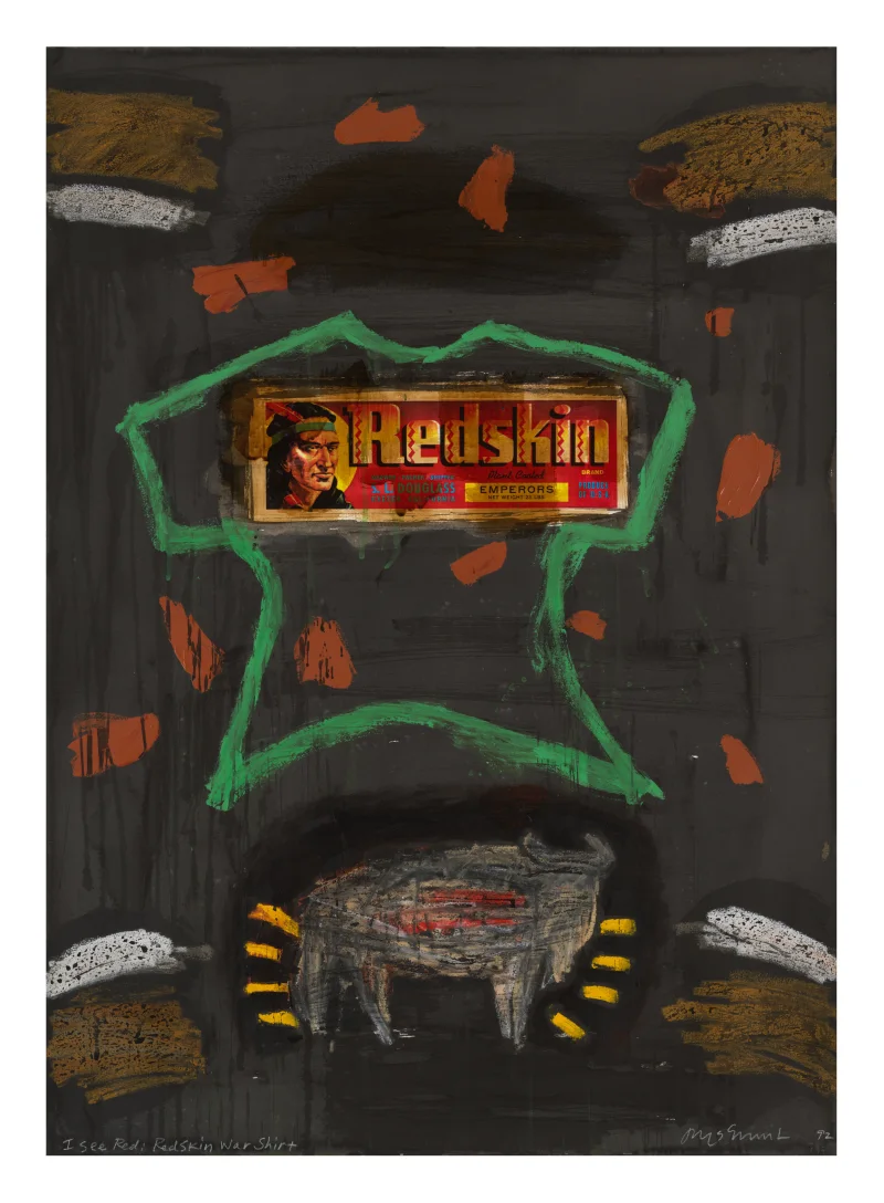 Jaune Quick-to-See Smith See Red: Redskin War Shirt, 1992