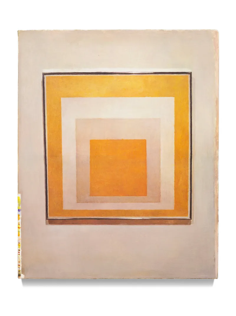Juan Araujo Painting of two whites between two yellows, 2020