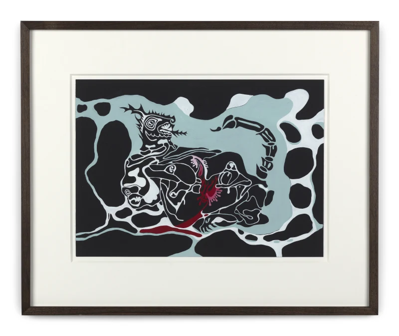 Rivane Neuenschwander Trôpego Trópico (Azul) [Dark Tropics (Blue)], 2022