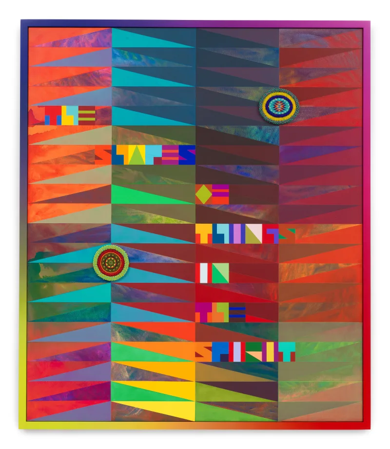 Jeffrey Gibson THE SHAPES OF THE THINGS IN THE SPIRIT, 2023