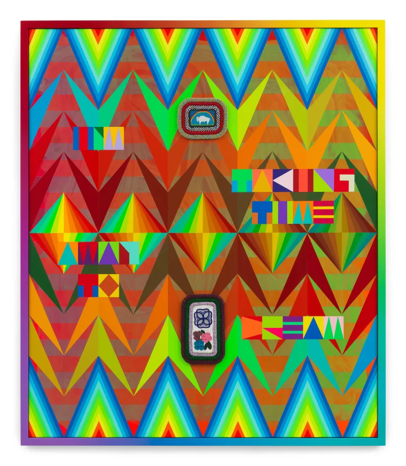 Jeffrey Gibson I'M TAKING TIME AWAY TO DREAM, 2023