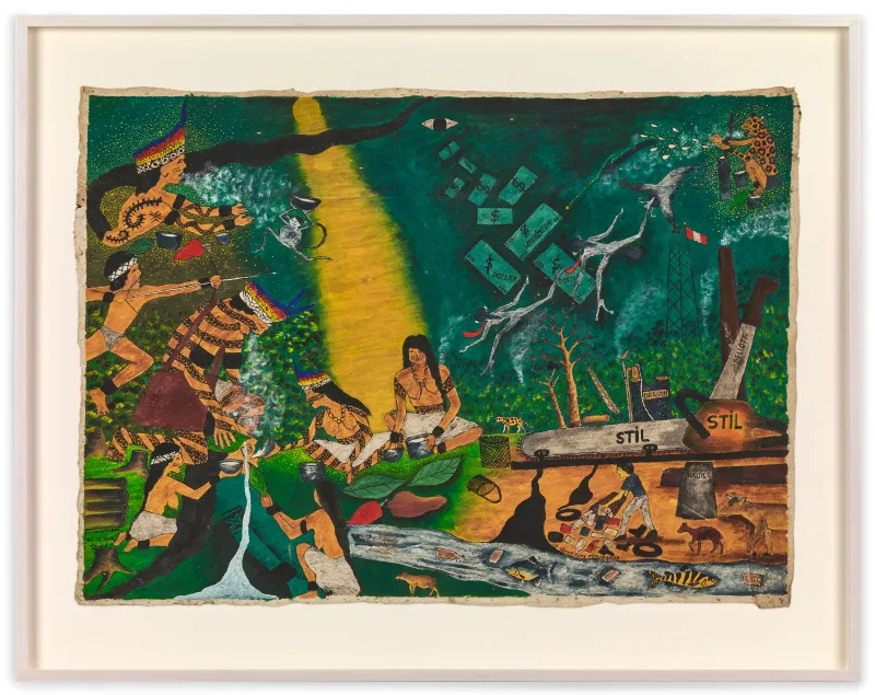 Santiago Yahuarcani La selva está moribunda, 2019