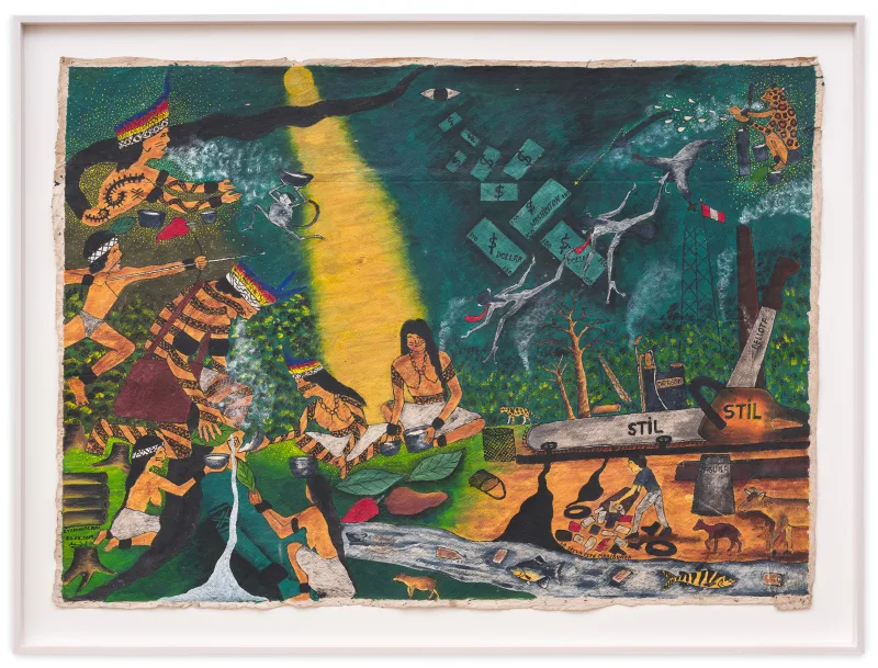 Santiago Yahuarcani La selva está moribunda, 2019