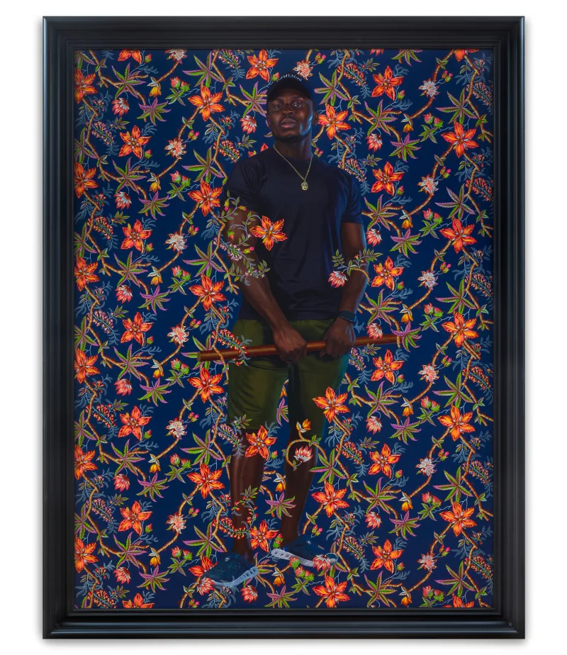 Kehinde Wiley Portrait of Uyoobong Anthony Sunday, 2024
