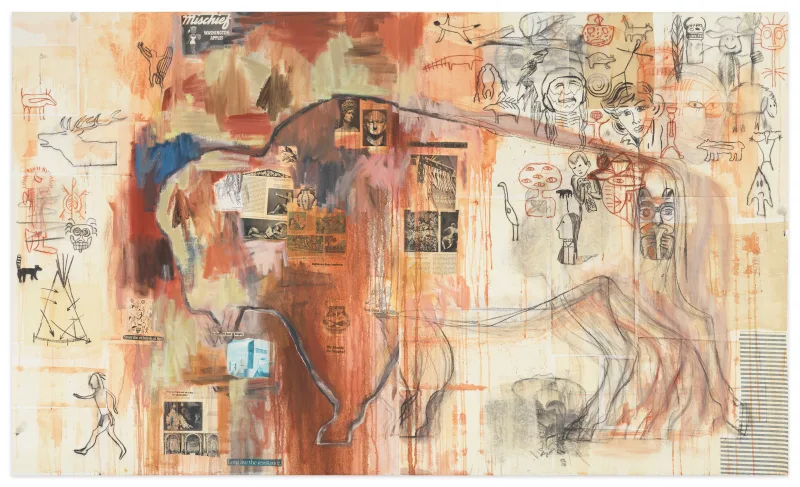 Jaune Quick-to-See Smith I See Red: Indian Drawing Lesson, 1993