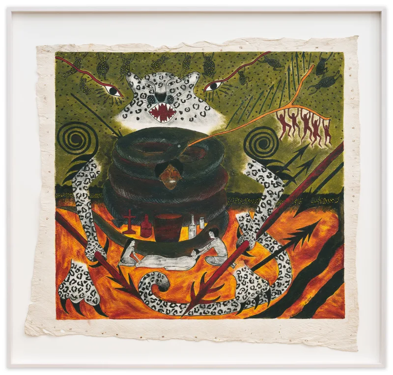 Santiago Yahuarcani Escudo de chamán, 2024