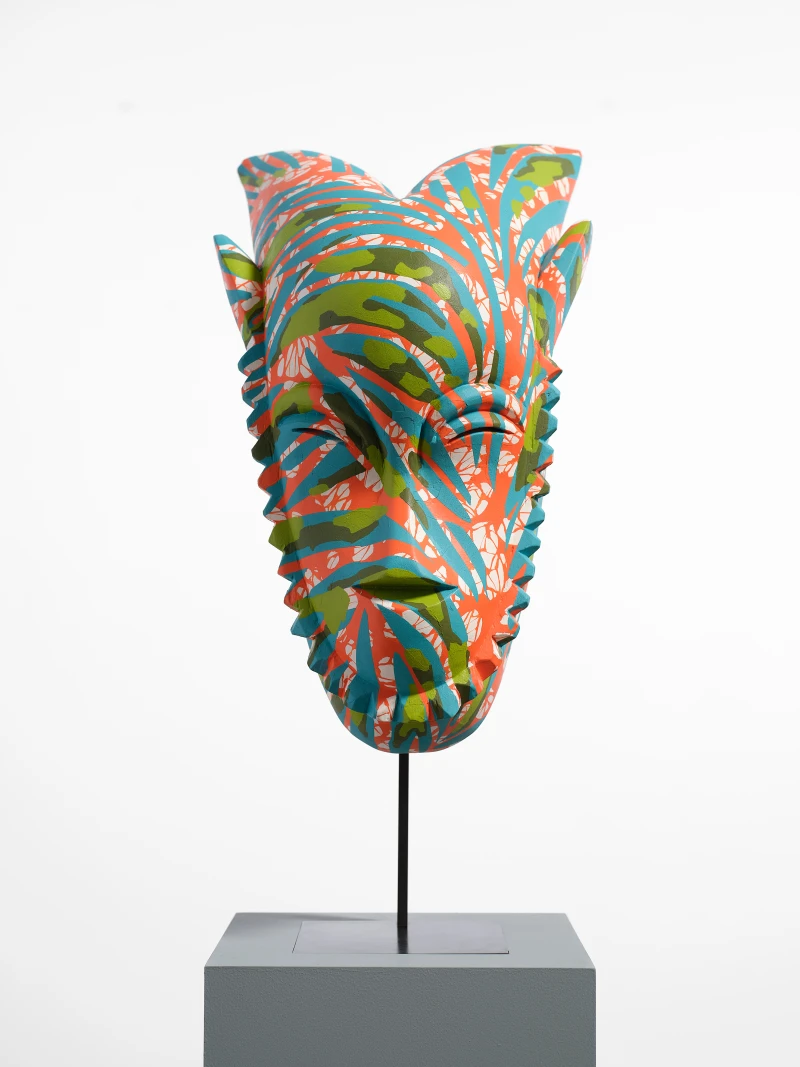 Yinka Shonibare Hybrid Mask (Guro), 2023