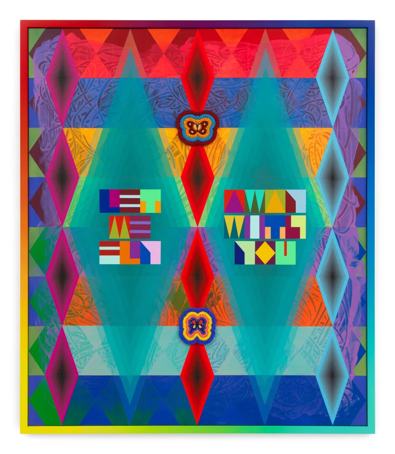 Jeffrey Gibson LET ME FLY AWAY WITH YOU, 2023