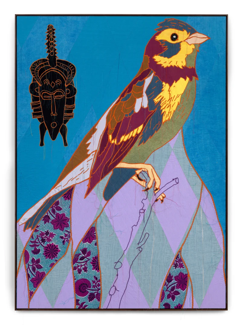 Yinka Shonibare African Bird Magic (Yellow Breasted Bunting) II, 2023