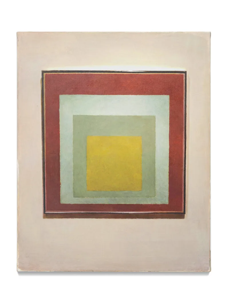 Juan Araujo Two greens between red and yellow, 2020