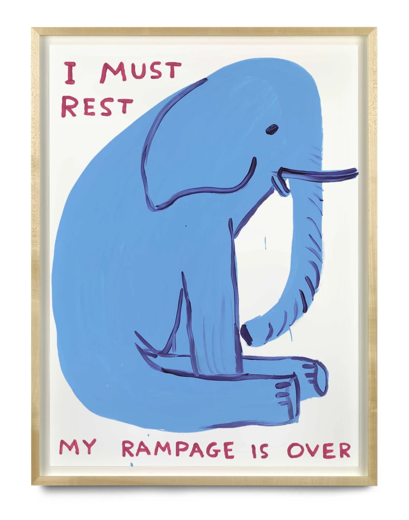 David Shrigley Untitled (I must rest), 2019 Sold Out