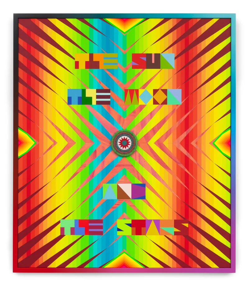 Jeffrey Gibson THE SUN THE MOON AND THE STARS, 2023