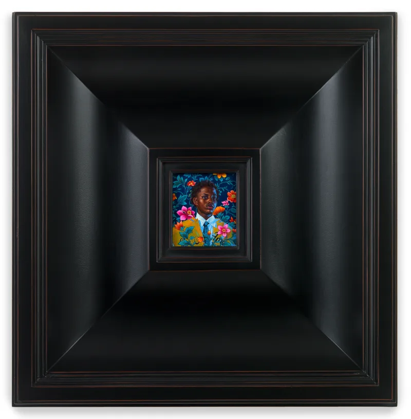 Kehinde Wiley Portrait of Adewale Julius Ogunmefun, 2024