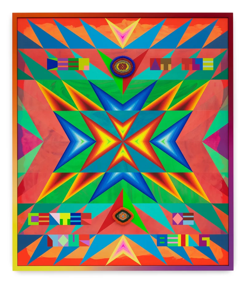 Jeffrey Gibson DEEP AT THE CENTER OF YOUR BEING, 2023