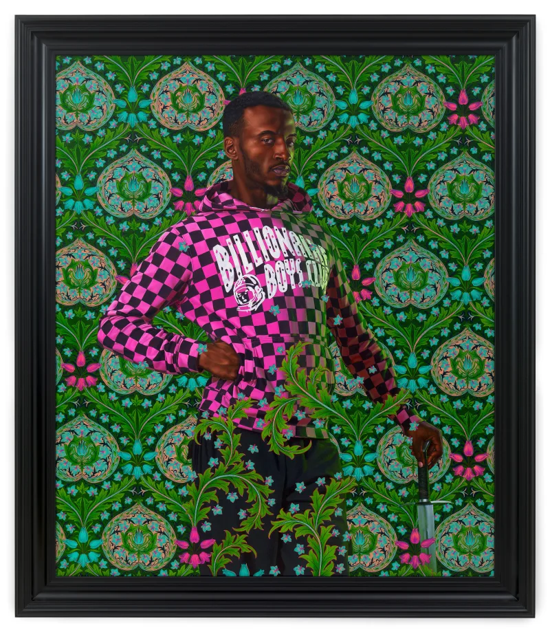 Kehinde Wiley Portrait of Kujuan Buggie, 2024