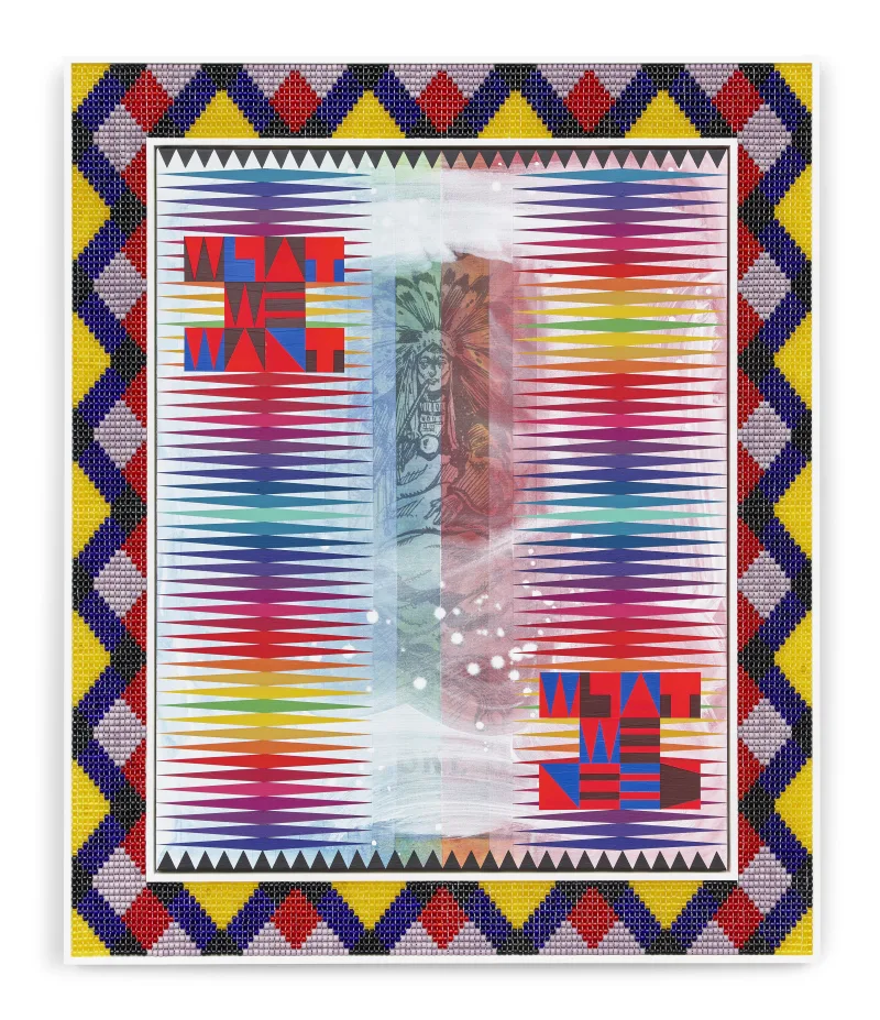 Jeffrey Gibson WHAT WE WANT WHAT WE NEED, 2021