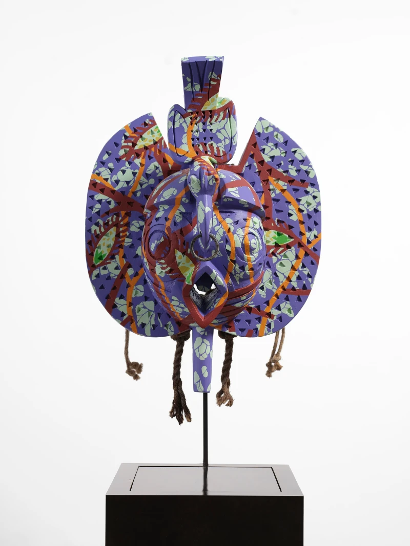 Yinka Shonibare Hybrid Mask (Gurunsi), 2023