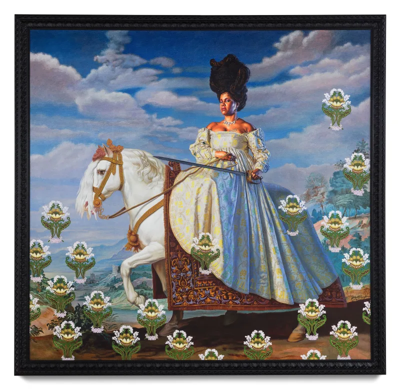 Kehinde Wiley Equestrian Portrait of Isabella of Bourbon, 2016