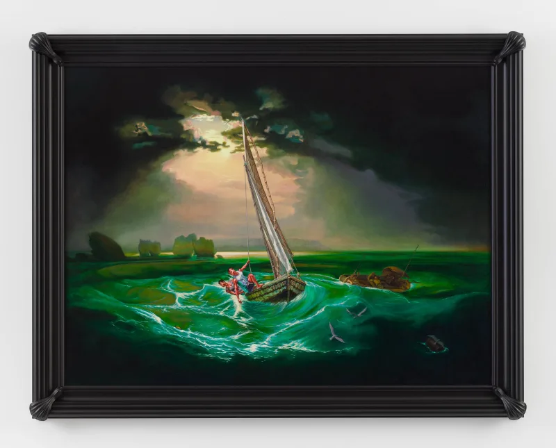 Kehinde Wiley Fishermen at Sea (Jean-Frantz Laguerre and Andielo Pierre), 2017