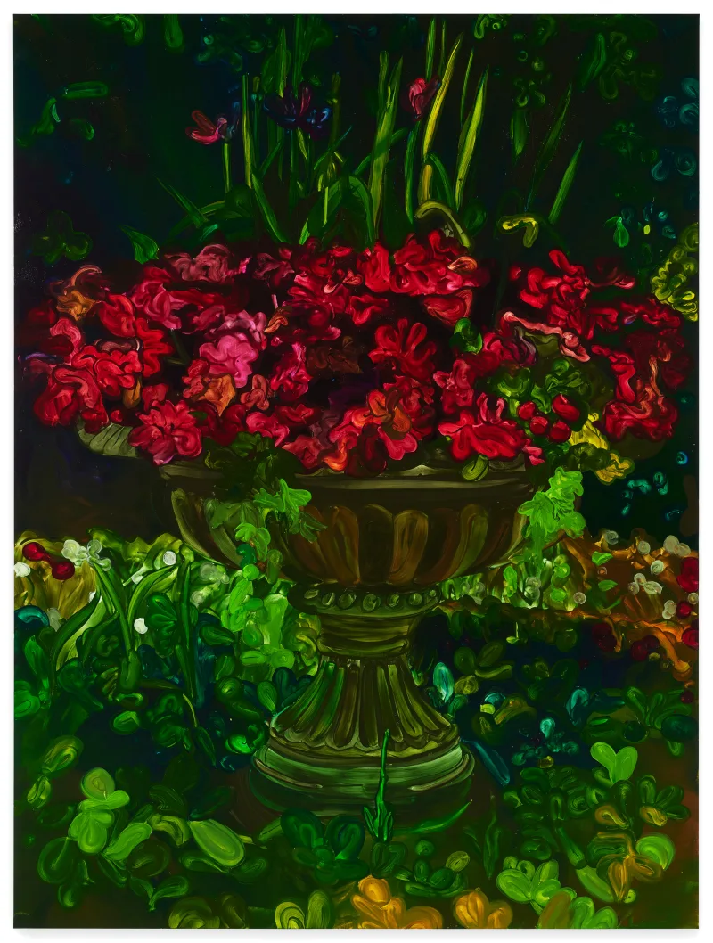 Clare Woods The Left Behind, 2024 Oil on aluminium 200 x 150cm(78 3/4 x 59in)