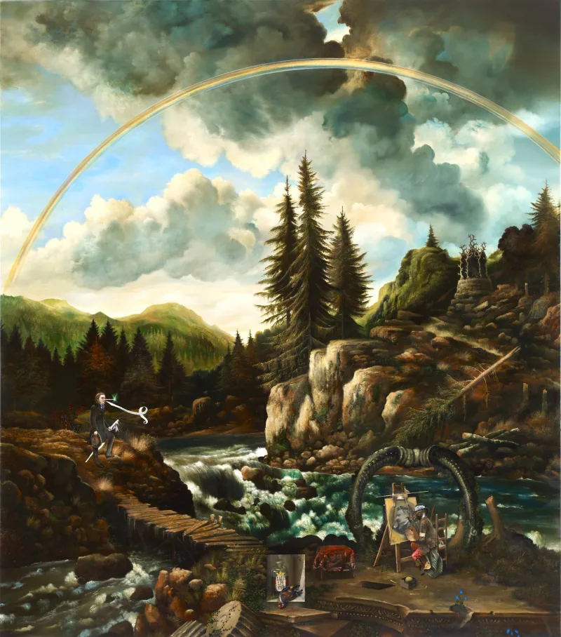 Ged Quinn Falling and Being-thrown, 2011