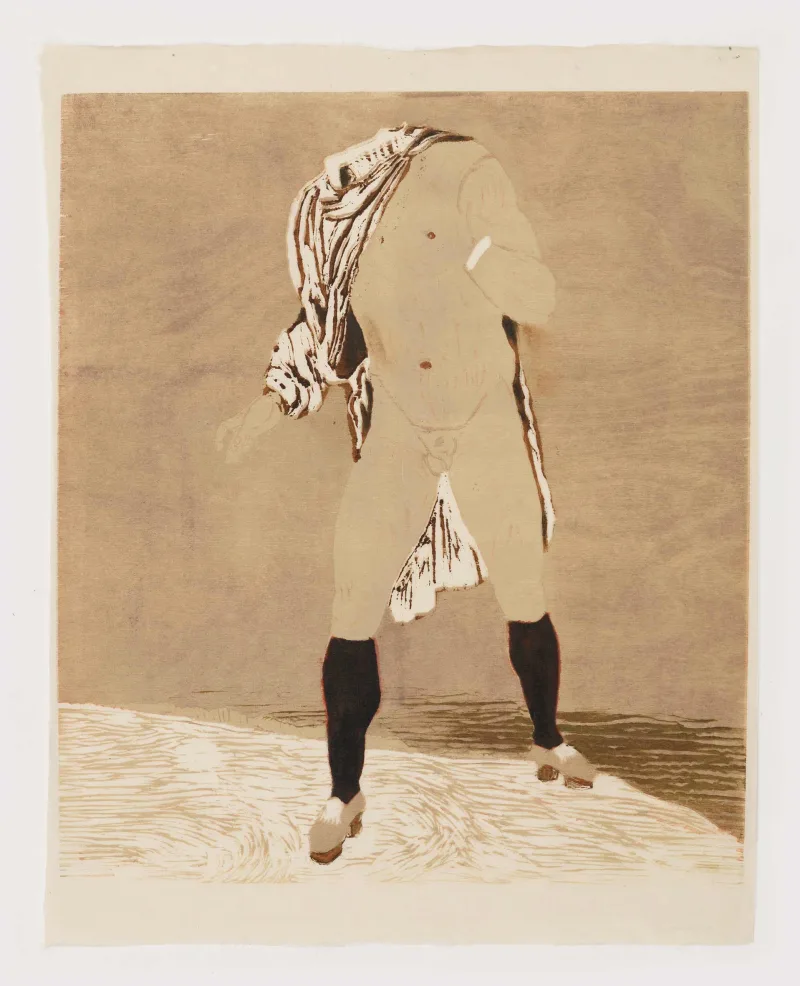 Mamma Andersson Headless Man in Stockings, 2015