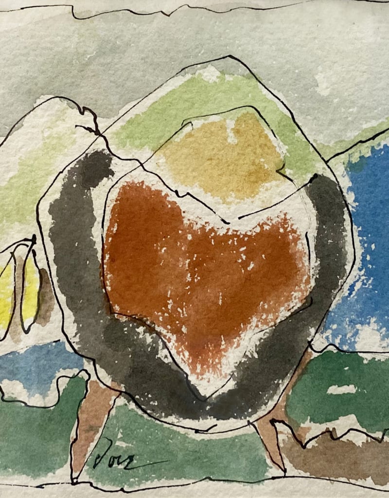 Arthur Dove, Untitled, n.d., Watercolor and ink on paper, 4 7/8 x 7 1/2 inches