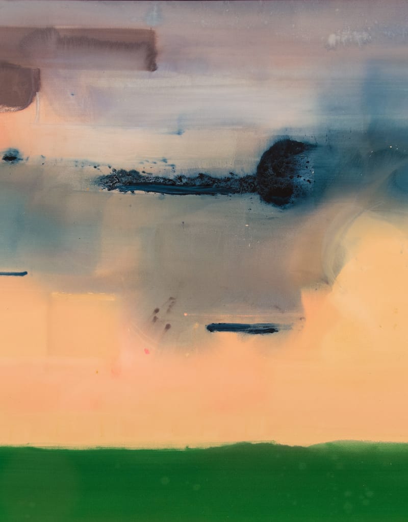 Heading Southwest, 1988, Acrylic on canvas, 71 1/2 x 129 1/2 inches