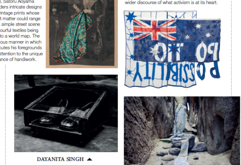 Movana Chen, Unfolding: Fabric of Our Life exhibition in Hong Kong Tatler
