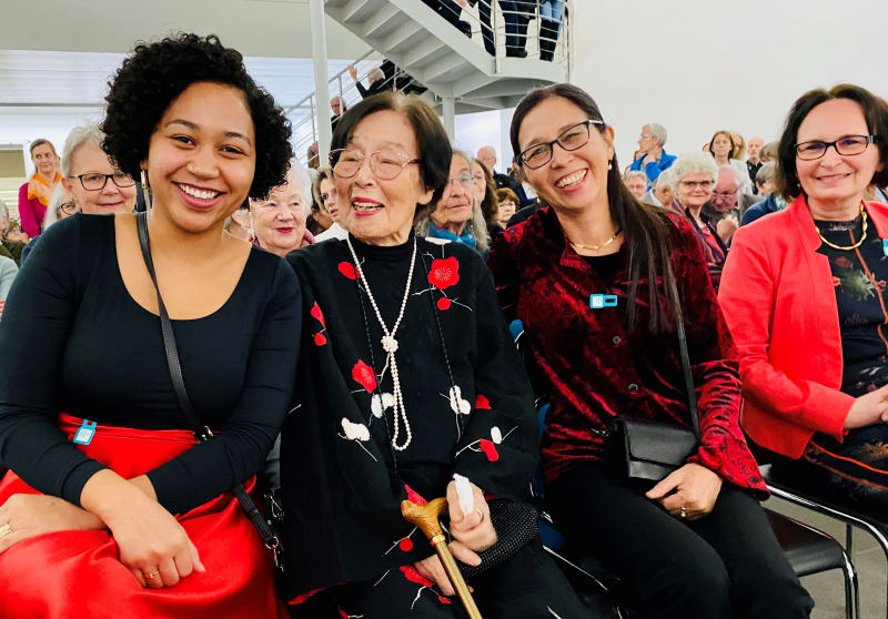 Teruko Yokoi, 2020. Opening of Kunstmuseum Bern exhibition