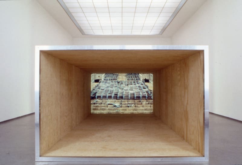 Dennis Adams, 1993. Portikus, Frankfurt, Germany. "Der Müll, die Stadt und der Tod", 1993