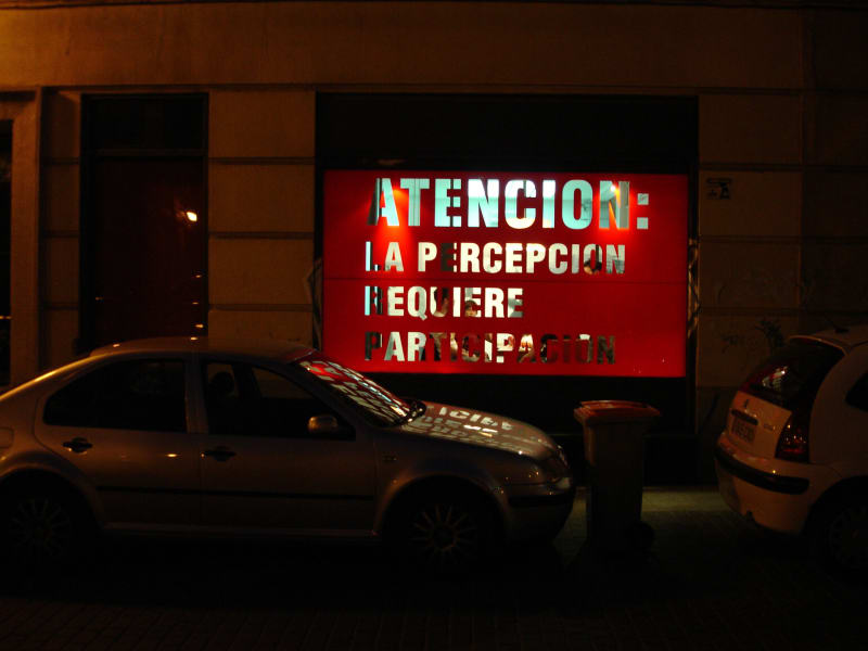Antoni Muntadas, 2006. Warnings. La Fabrica, Madrid