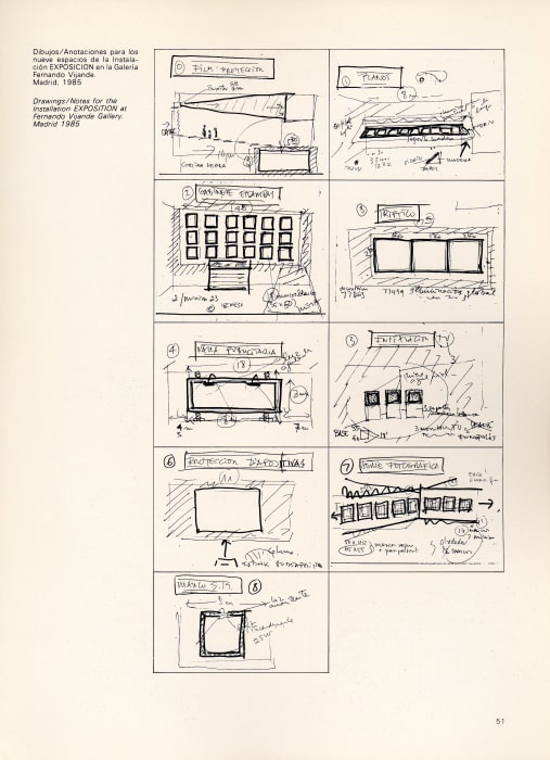 Antoni Muntadas, 1985. "Exposicion”. Galeria Vandres, Madrid