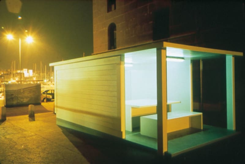 Dennis Adams, 1992. Vieux-Port, Marseille. "Port of View", 1992