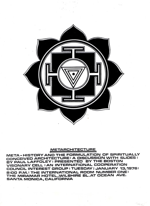 Paul Laffoley, 1976. Miramar Lecture